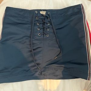 Navy Blue Silence + Noise Skirt - Urban Outfitters